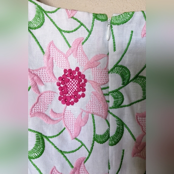 Talbot's Petites, NWOT, Spring Florals, Sleeveless Sheath, Lined Dress, Size 2P - Picture 9 of 13